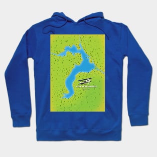 Lake Pend Idaho map Hoodie